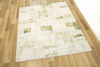 Dywan Home 384 cream/green Beżowy Oliwkowy Krem Kwadraty