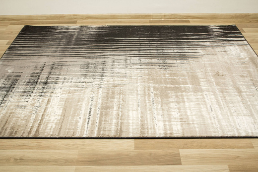 Dywan Studio E103B Szary Czarny Beż Linie