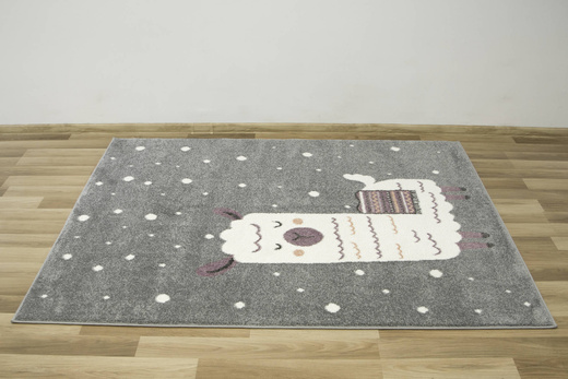 Dywan Dziecięcy Lima C261A l.grey/cream Szary Krem Lama