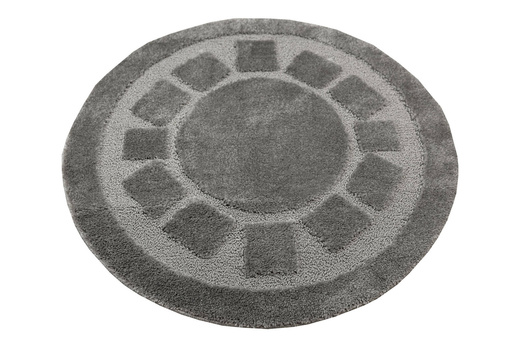 Dywanik Okrągły Łazienkowy Antypoślizgowy Ocean Szary