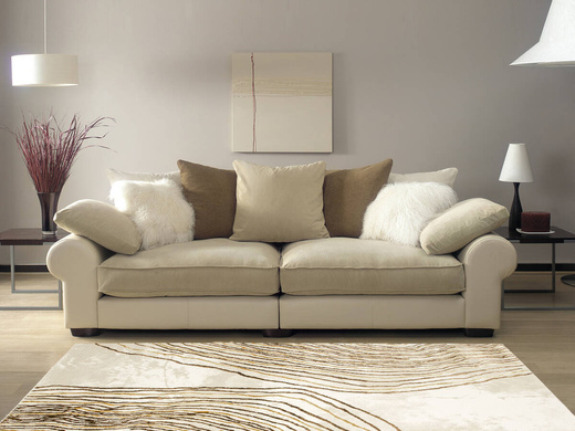 Dywan Elisa PF152 Brown Złoty Brąz Linie