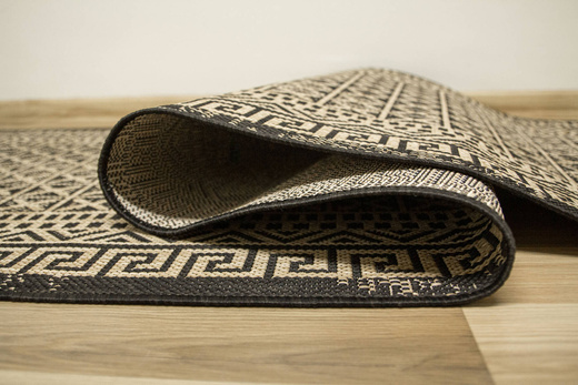 Sznurkowy Chodnik Terra Greco 17 Beż Grafit Grecka Mozaika szerokość 100 cm