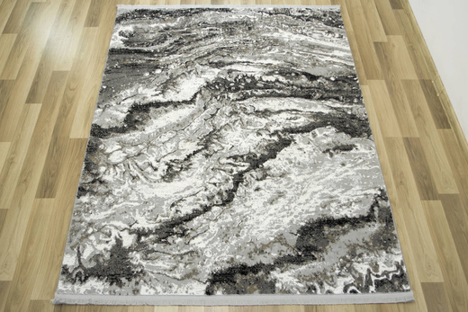 Dywan Exclusive 100 grey/black Szary Czarny Beż Marmur