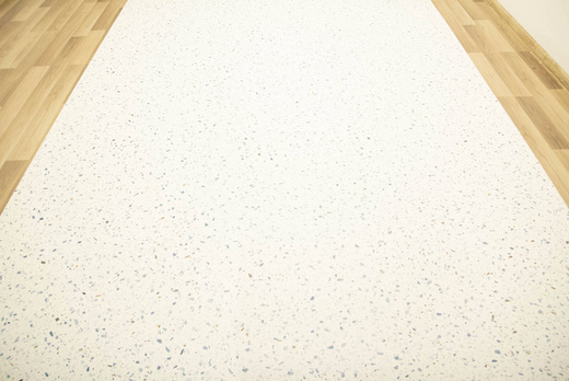 Wykładzina PCV Bingo Maira 576 Lastryko Krem Niebieski szerokość 1,5 m