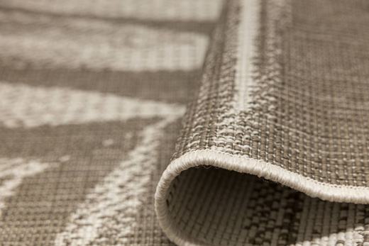 Dywan Dwustronny Sznurkowy Brussels 205768/10620 linen Jasny Beż Krem Liście Outdoor