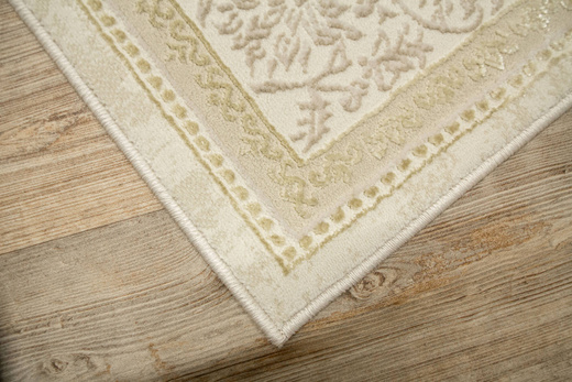 Lśniący Dywan Allora Plus F344A Cream/Cream Krem Beż Ornament