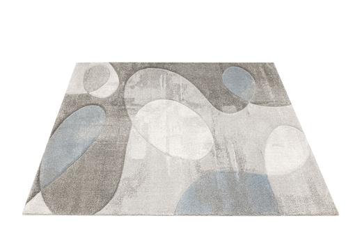 Dywan Kandy N414A l.grey/blue Szary Niebieski Krem Fryz