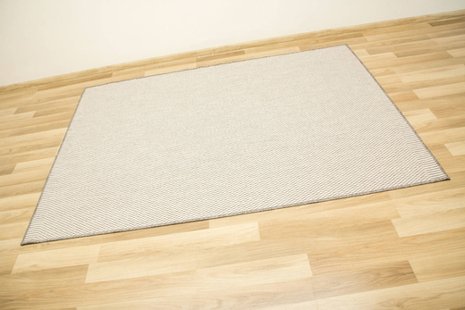 Dywan Dwustronny Sznurkowy Brussels 205150/10010 Silver Kratka Szary Krem Outdoor