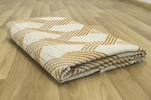 Dywan Sznurkowy Berg 28354/62 Geometryczny Romby Krem Pomarańczowy