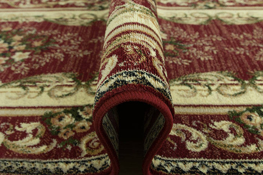 Chodnik Lotos 535/210 bordowy szerokość 70 cm