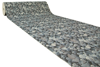 Mata Łazienkowa Softy-tex 910 Niebieskie Kamienie szerokość 130 cm 
