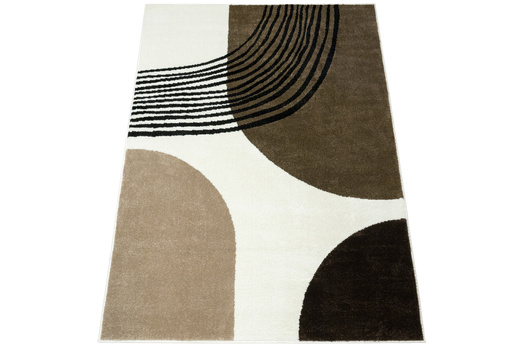 Dywan Clara 02923A cream/brown Brąz Krem Abstrakcja