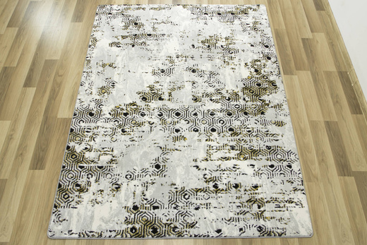 Dywan Diamond K8727G Gold Krem Czarny