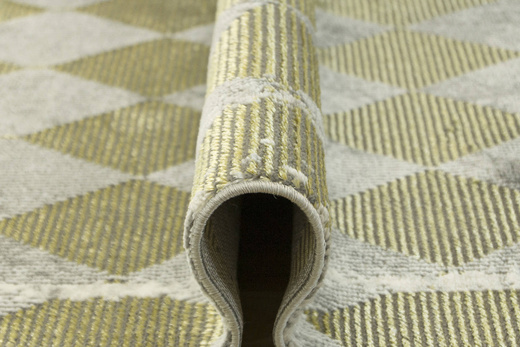 Dywan Diamond K8728G gold Złote Romby