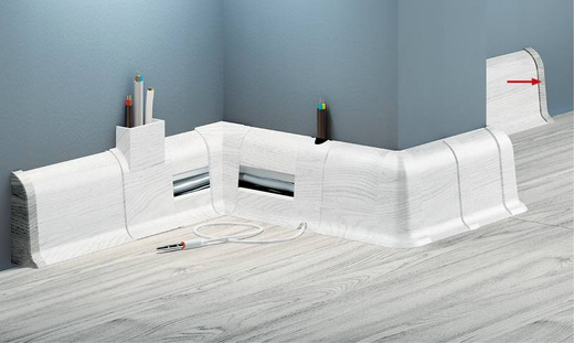 Zakończenie zaślepka prawa do listwy przypodłogowej Premium Cezar 220 dąb cordoba mat