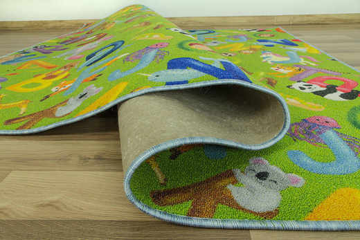 Dywan Alfabet 12 green