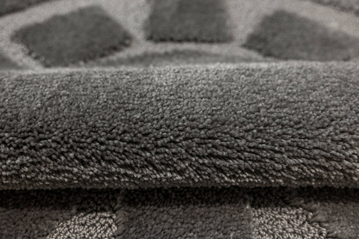 Dywanik Okrągły Łazienkowy Antypoślizgowy Ocean Szary