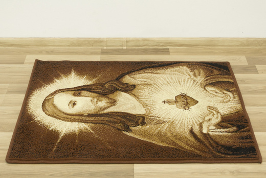 Makata Serce Pana Jezusa Brąz Beż