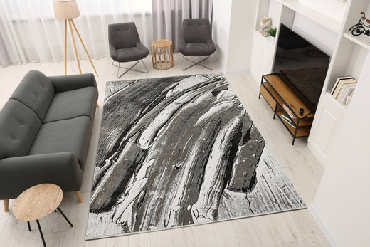 Dywan Verano G670A grey/antrasit Krem Szary Złoty Abstrakcja