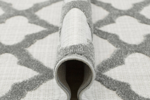 Dywan Sznurkowy Stella D403A d.grey/l.grey Koniczyna Marokańska Szary