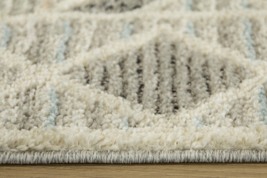 Dywan Victoria 8509 beige/l.blue Romby Szary Beż