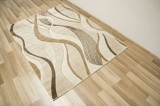 Dywan Amelia B178A cream/beige Beżowy Brązowy Wstęgi Fale