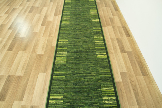 Antypoślizgowy chodnik Adagio 12 Zielony szerokosć 100 cm