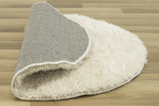 Okrągły Dywan Shaggy S001a J-beige Krem