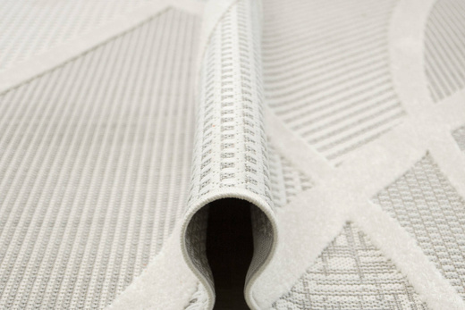 Dywan Sznurkowy Stella D425A white/l.grey Szary Srebrny Krem Pasy