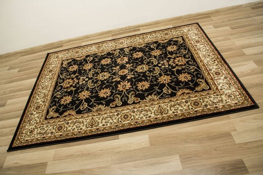 Dywan Super Rose 2338A black/cream Ornament Czarny Beż Krem