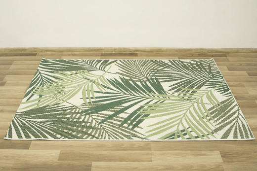 Dywan Sznurkowy Syrena 19433/62 Palmy Zieleń Krem