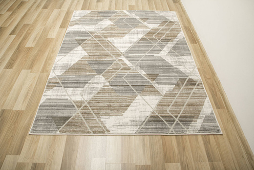 Dywan Adana J0065 Gray Szary Beż Romby