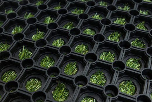 Mata Przerostowa Na Place Zabaw Ażurowa Gumowa Czarny