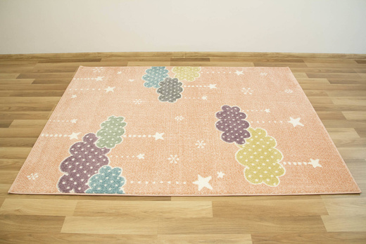 Dywan Lima B069A rose/cream Chmurki Gwiazdki Róż