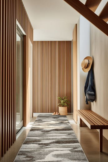 Chodnik N282A l.grey/d.grey Szary Brąz szerokość 70 cm