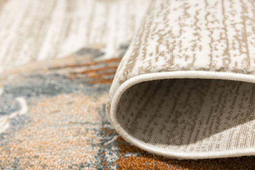 Dywan Argent 14717 O11 Orange Niebieski Pomarańczowy Marmur