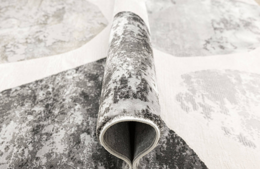 Dywan Verano H374A m.grey/grey Krem Szary Złoty Abstrakcja Kamyki