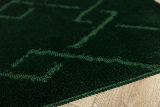 Dywanik Łazienkowy Antypoślizgowy Moreno Dark Green Butelkowa Zieleń Romby