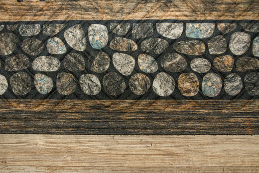 Wycieraczka Lima Farmed Pebbles Kamyczki Welcome Brąz