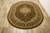 Owalny Dywan Super Rose 3619A brown/brown Ornament Brąz Beż Krem
