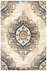 Dywan Victoria 7104A cream/beige Ornament Krem Niebieski