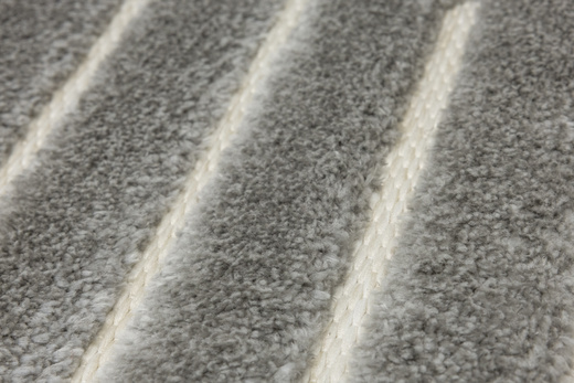 Dywan Shaggy Lula Soft IM43A CNFG4 Cream/Grey Szary Geometryczny Romby Kreski