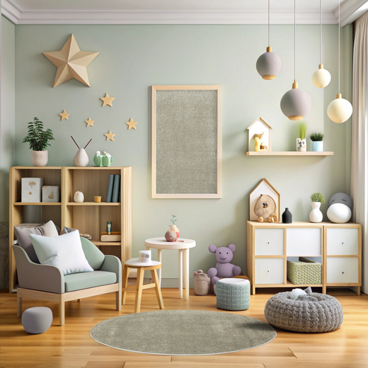 Okrągły Dywan Lima 2081A l.grey/l.grey Szary