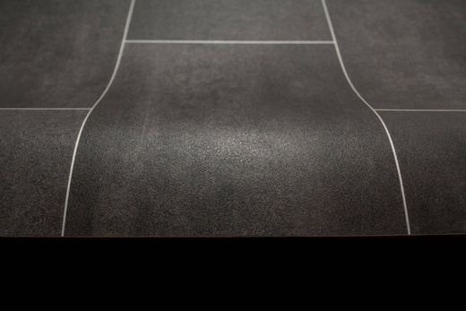 Wykładzina PCV Mosa Barcelona D591 Grafit Płytki szerokość 0,9 m