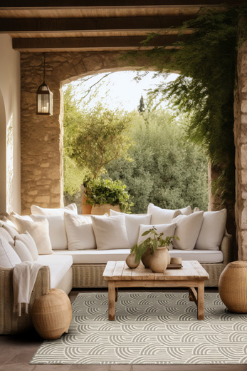 Dywan Dwustronny Sznurkowy Brussels 205725/10010 Silver Linie Outdoor