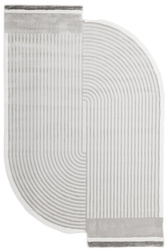Dywan Selena GS007G Grey/Grey Szary Krem Paski Ksztalt
