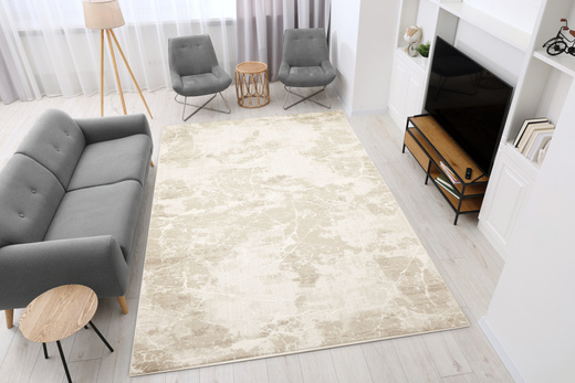 Dywan Illusion H026A cream HB/vizon Beż Krem Lśniący Marmur