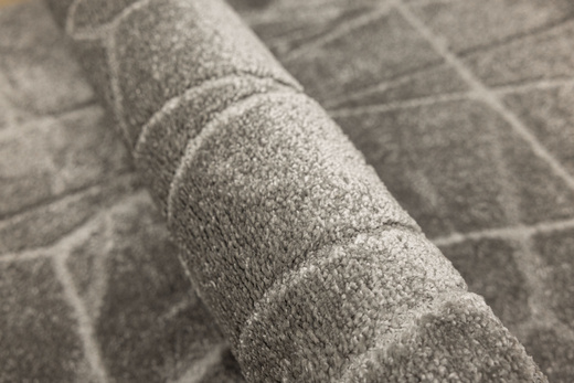 Chodnik Aruba G162A d.grey/grey Szary Romby Linie szerokość 80 cm