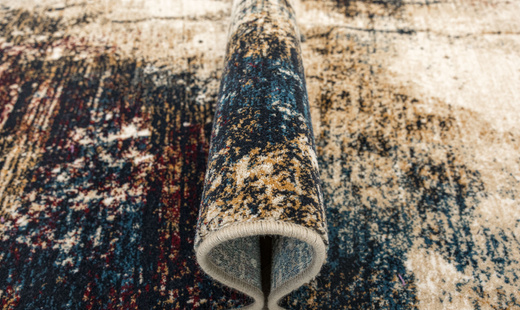 Wełniany Dywan Agnella Isfahan Grado Jasny Beż Abstrakcja