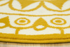 Okrągły Dywan Luna 503786/89955 mustard Musztardowo Kremowy